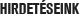 HIRDETÉSEINK